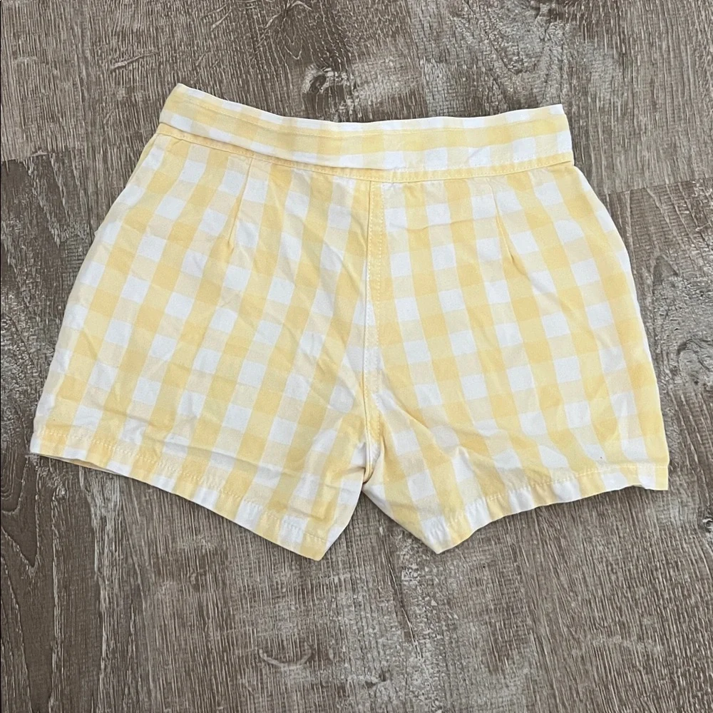 Gymboree Yellow Gingham Shorts size 6